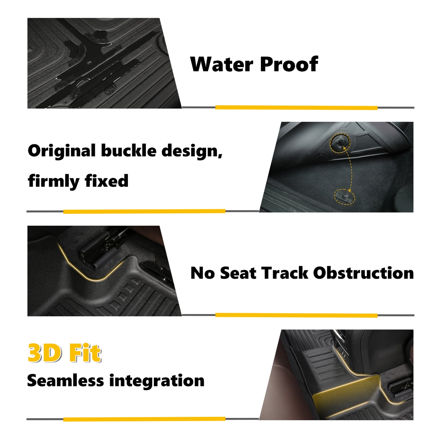 Fit for 2025 Mazda CX-70 & PHEV Floor Mats+Cargo Mat+Backrest Cushions