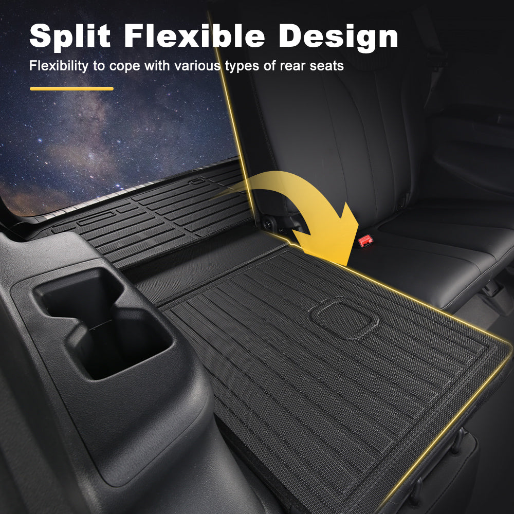 Fit for 2018-2024 Buick Enclave Custom Pattern Full Set Protection Car Mats Floor Liners Anti-Slip Waterproof Black