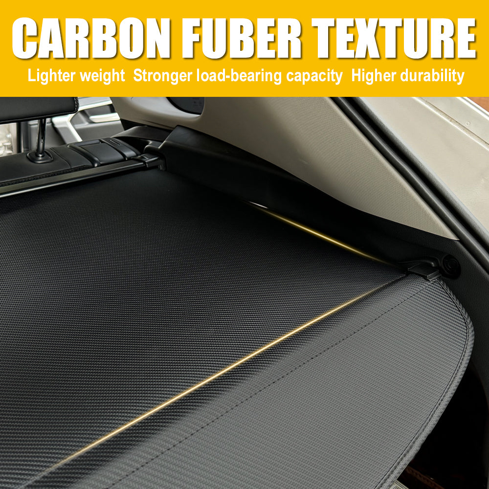 Cargo Cover for 2014-2020 Nissan Rogue,Retractable Trunk Cover Security Shield Shade ,Carbon Fiber Texture
