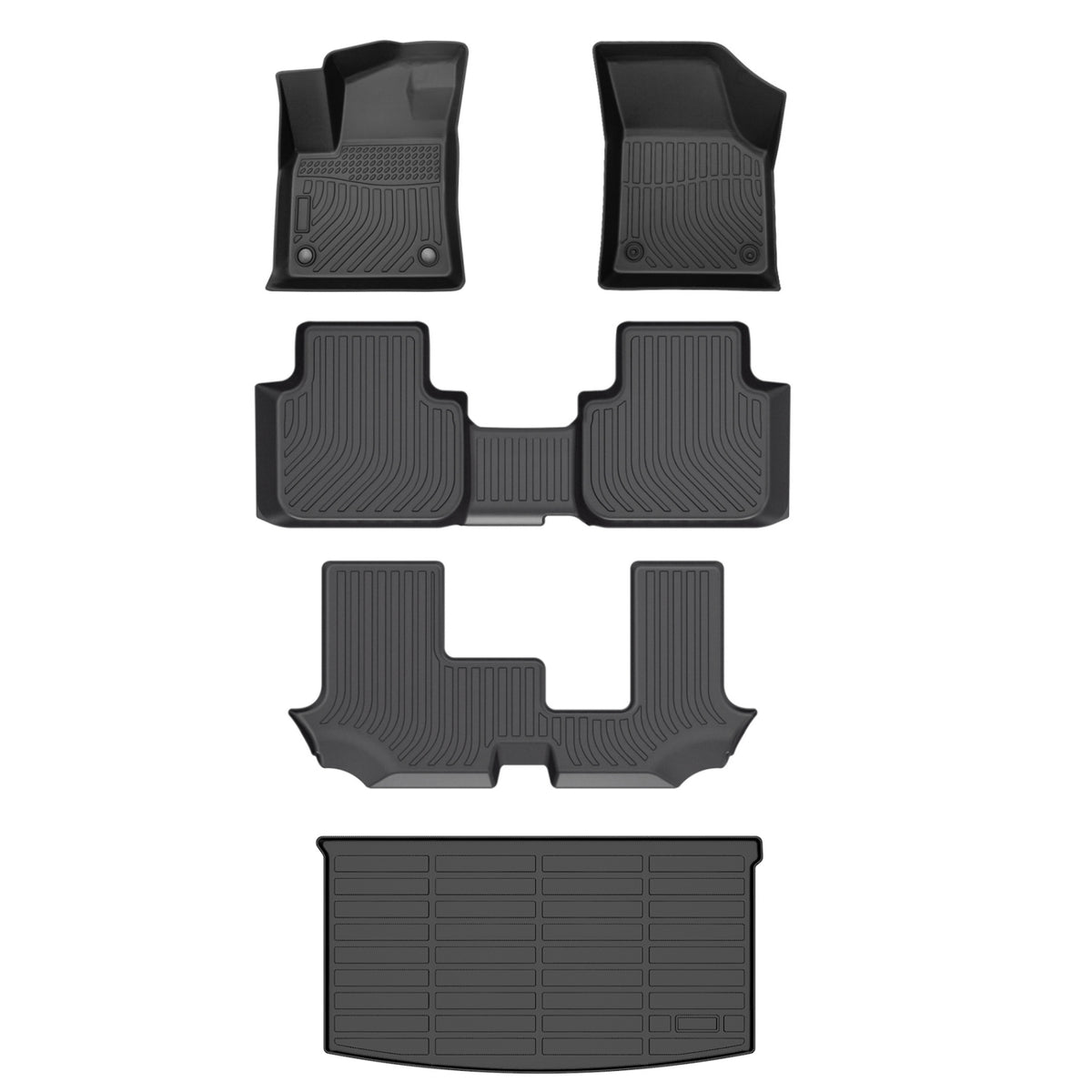 Fit for 2018-2026 Volkswagen Atlas Floor Mats | All Weather Full Set TPE Mats