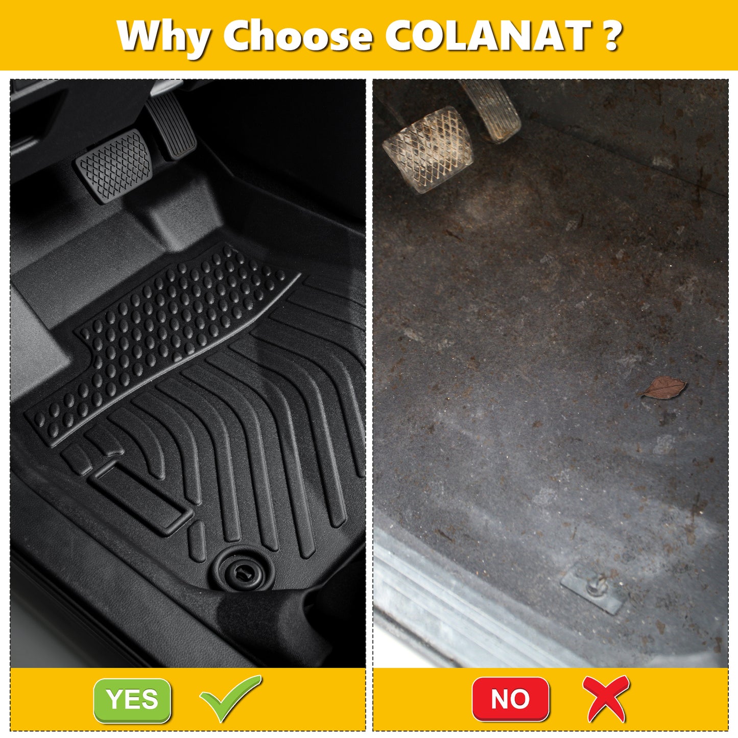 Fit for 2022-2024 Kia Carnival 8 Full Set Floor Mats All Weather Car Mats