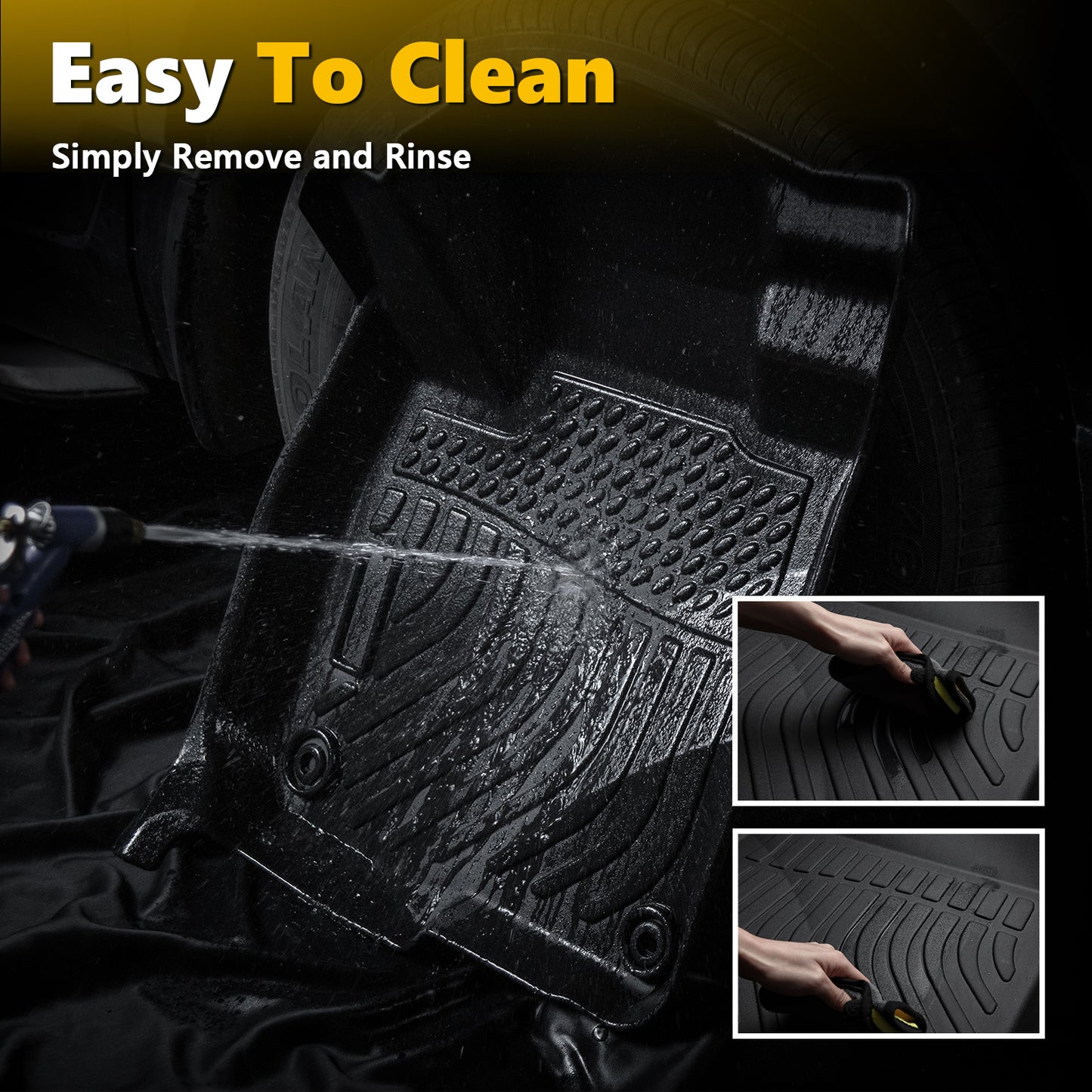 Fit for 2022-2024 Kia Carnival 8 Full Set Floor Mats All Weather Car Mats