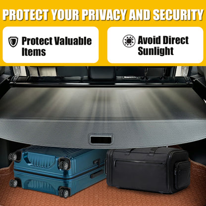 Cargo Cover for 2025 BMW X3,Rear Trunk Cargo Luggage Security Shade Cover Shield Interior Accessories Waterproof Custom Fit All Weather