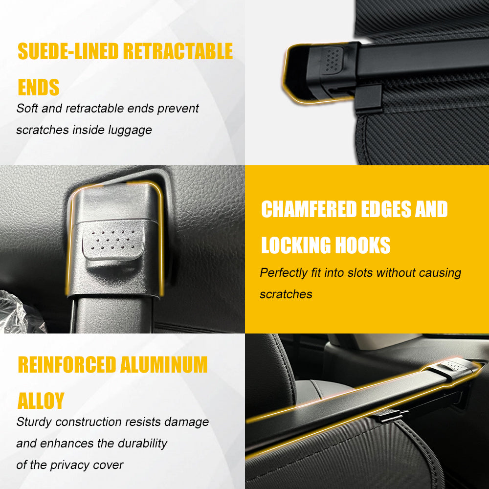 Cargo Cover for 2025 BMW X3,Rear Trunk Cargo Luggage Security Shade Cover Shield Interior Accessories Waterproof Custom Fit All Weather