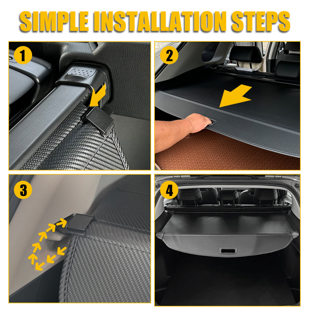 Cargo Cover for 2023-2026 Kia Sportage，Retractable Cargo Cover, Heat Resistant Rear Trunk Shield Shade，Waterproof Canvas