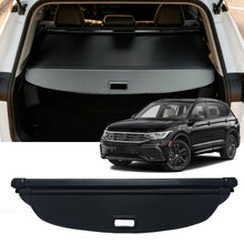 Cargo Cover for 2018-2023 Volkswagen Tiguan,Double Curtain Style,Retractable Rear Trunk Cargo Luggage Security Shade Cover Shield