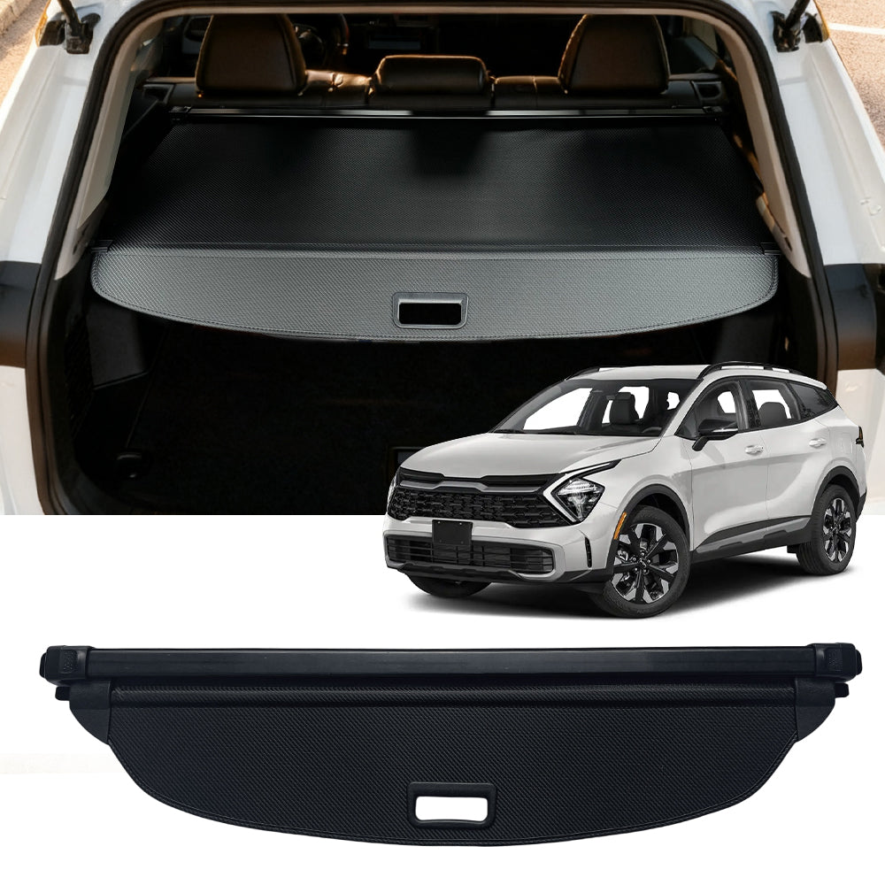Cargo Cover for 2023-2026 Kia Sportage，Retractable Cargo Cover, Heat Resistant Rear Trunk Shield Shade，Waterproof Canvas