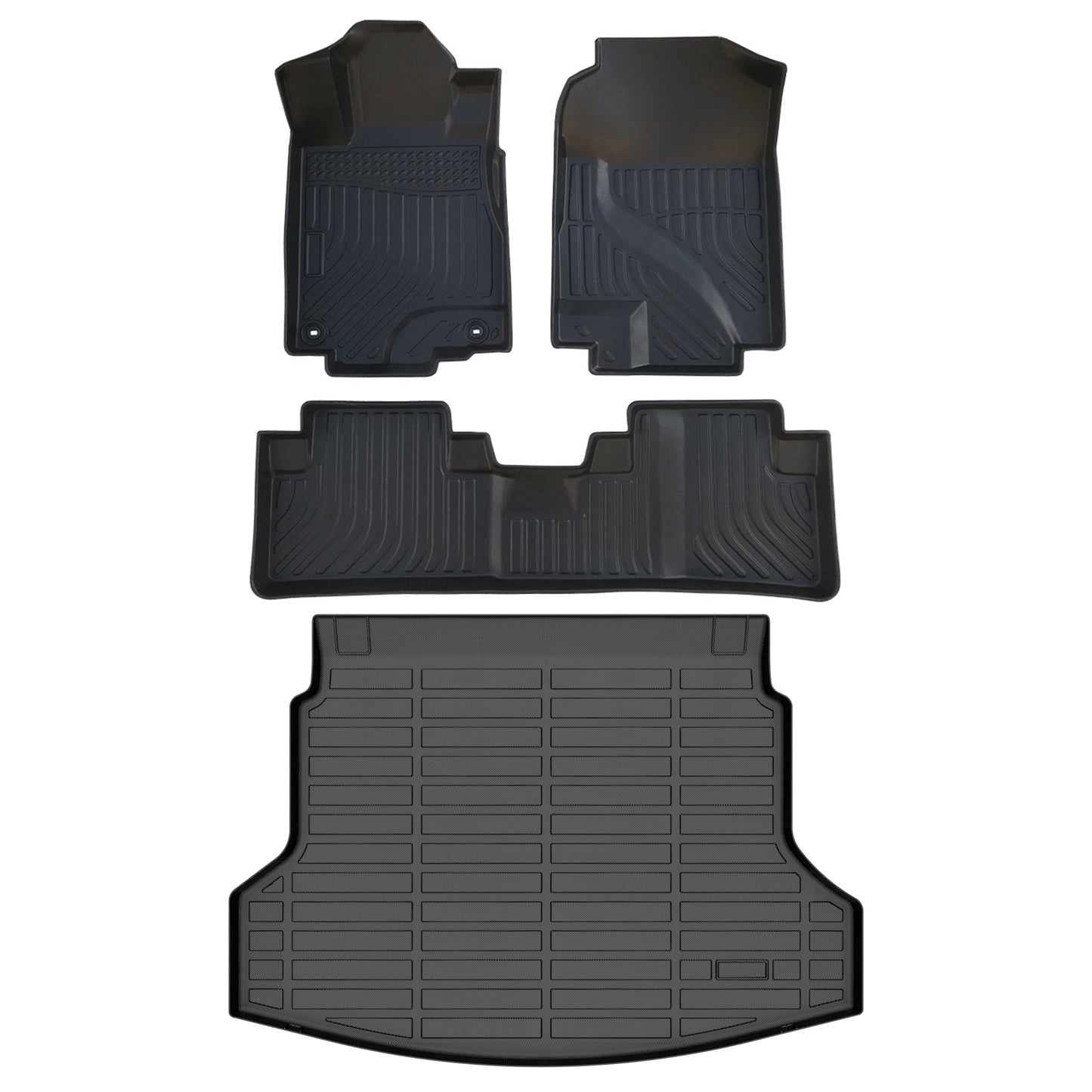 Fit for 2012-2016 Honda CR-V Car Mats Full Set Waterproof Anti-Slip Front & Rear 2nd Seat & Cargo Liner Trunk Mat