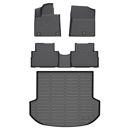 Fit for 2021-2023 Hyundai Santa FE Car Floor Mats All Weather Cargo Liners Accessories 3D TPE Odorless Floor Mat