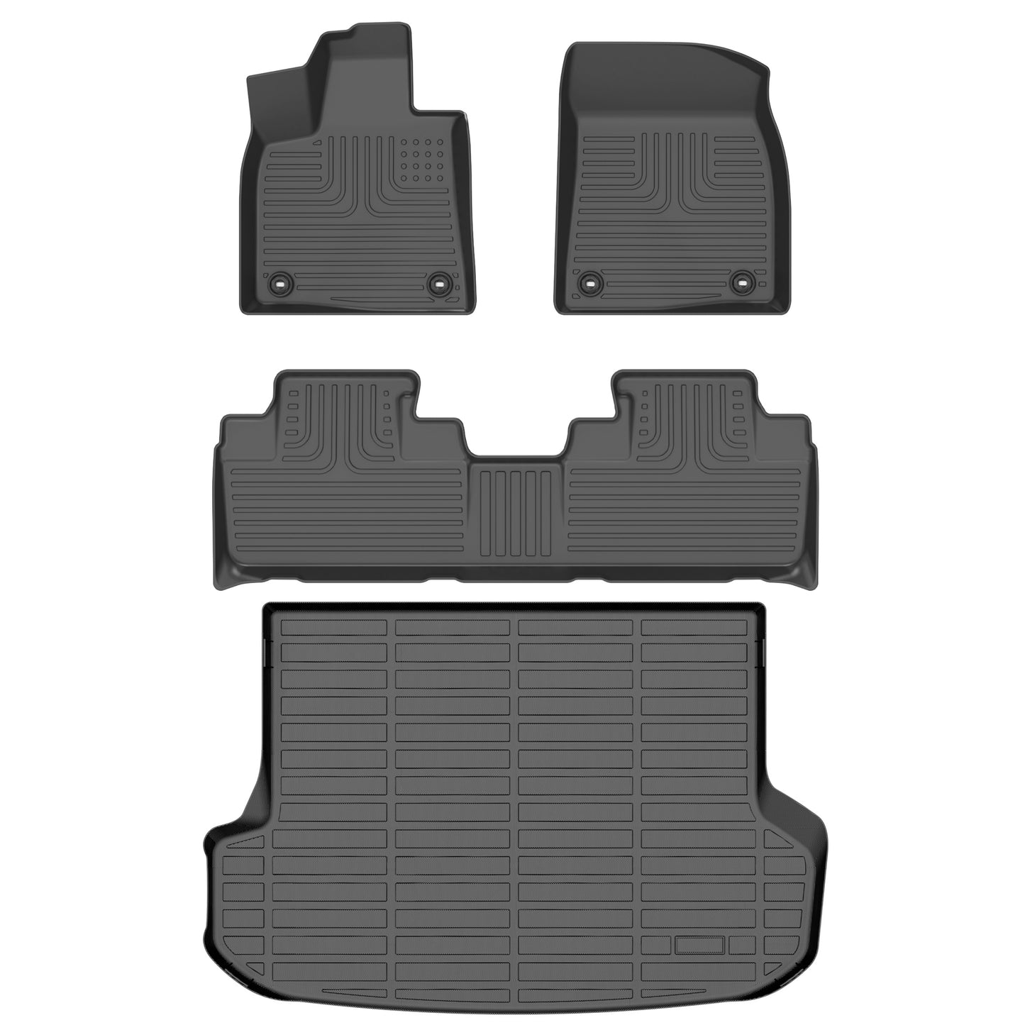 Fit for 2016-2022 Lexus RX Car Mats Full Set Waterproof Anti-Slip Front & Rear 2nd Seat & Cargo Liner Trunk Mat