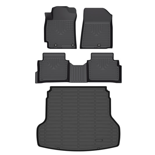 Fit for 2019-2024 Kia Forte Full Set Floor Mats | All-Weather TPE Liners | Custom Fit
