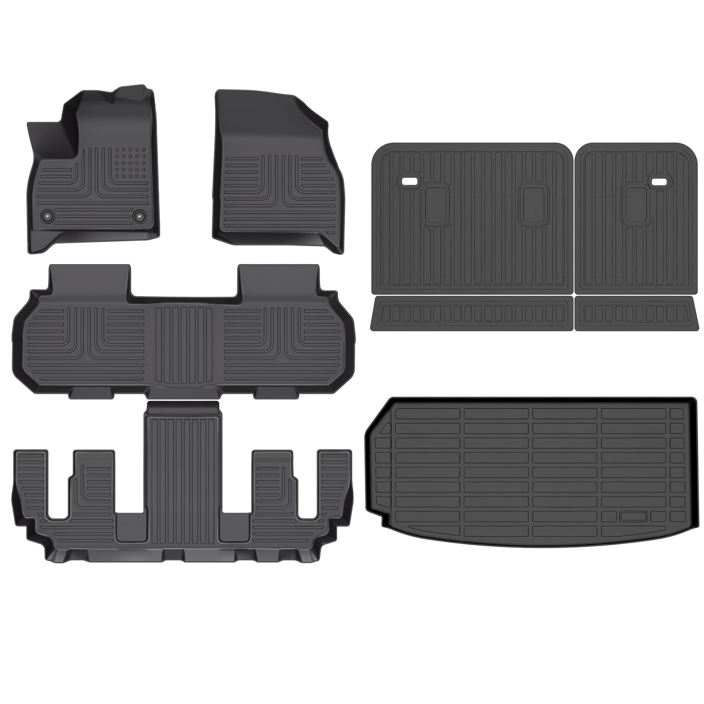 Fit for 2025 Buick Enclave Floor Mats+Cargo Liner+Back Seat Mat Full Set of All Weather Car Mats