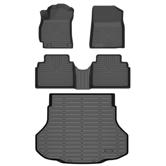 Fit for 2021-2025 Hyundai Elantra Floor Mats Full Set All Weather Protection Universal Automotive Floor Mats