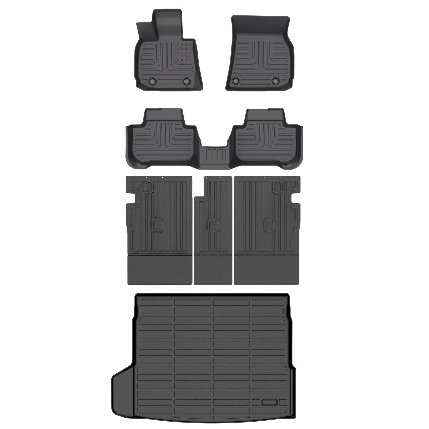 Fit for 2025 BMW X3 All Weather Floor Mats+Trunk Mat+Rear Backrest Mats Full Set of Automotive Floor Mat Accessories