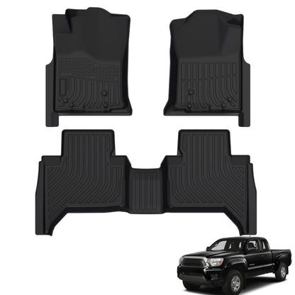 Fit for 2005-2015 Toyota Tacoma Floor Mats | All Weather TPE Mats