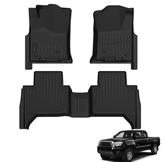 Fit for 2005-2015 Toyota Tacoma Floor Mats | All Weather TPE Mats