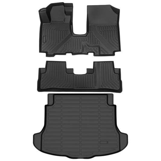 Fit for 2007-2011 Honda CR-V Car Mats Full Set Waterproof Anti-Slip Front & Rear 2nd Seat & Cargo Liner Trunk Mat