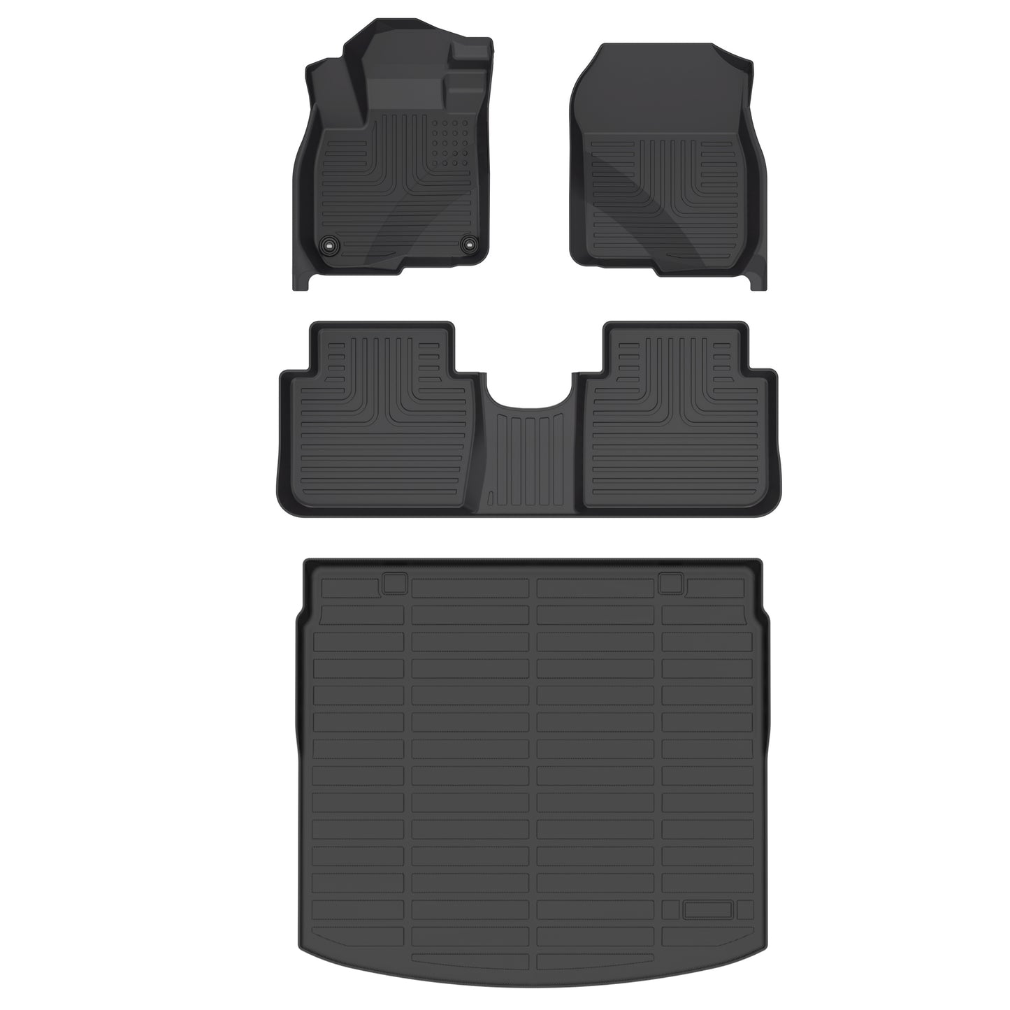 Fit for 2017-2022 Honda CR-V Floor Mats Top Set | All Weather Full Set TPE Mats