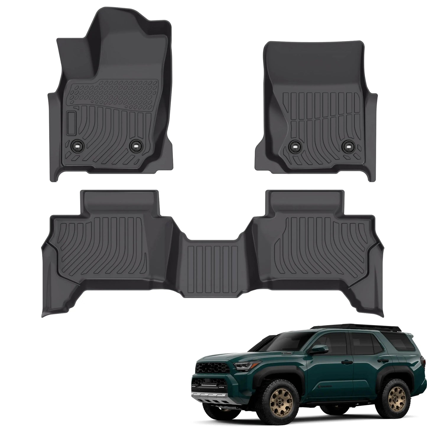 Fit for 2025 Toyota 4Runner Floor Mats | All Weather TPE Mats