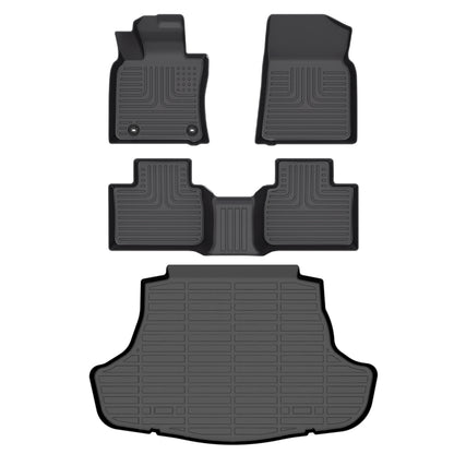 Fit for 2025 Toyota Camry Car Floor Mats Full Set 3D TPE Odorless Floor Mat Trunk Frunk Rear Well Mats