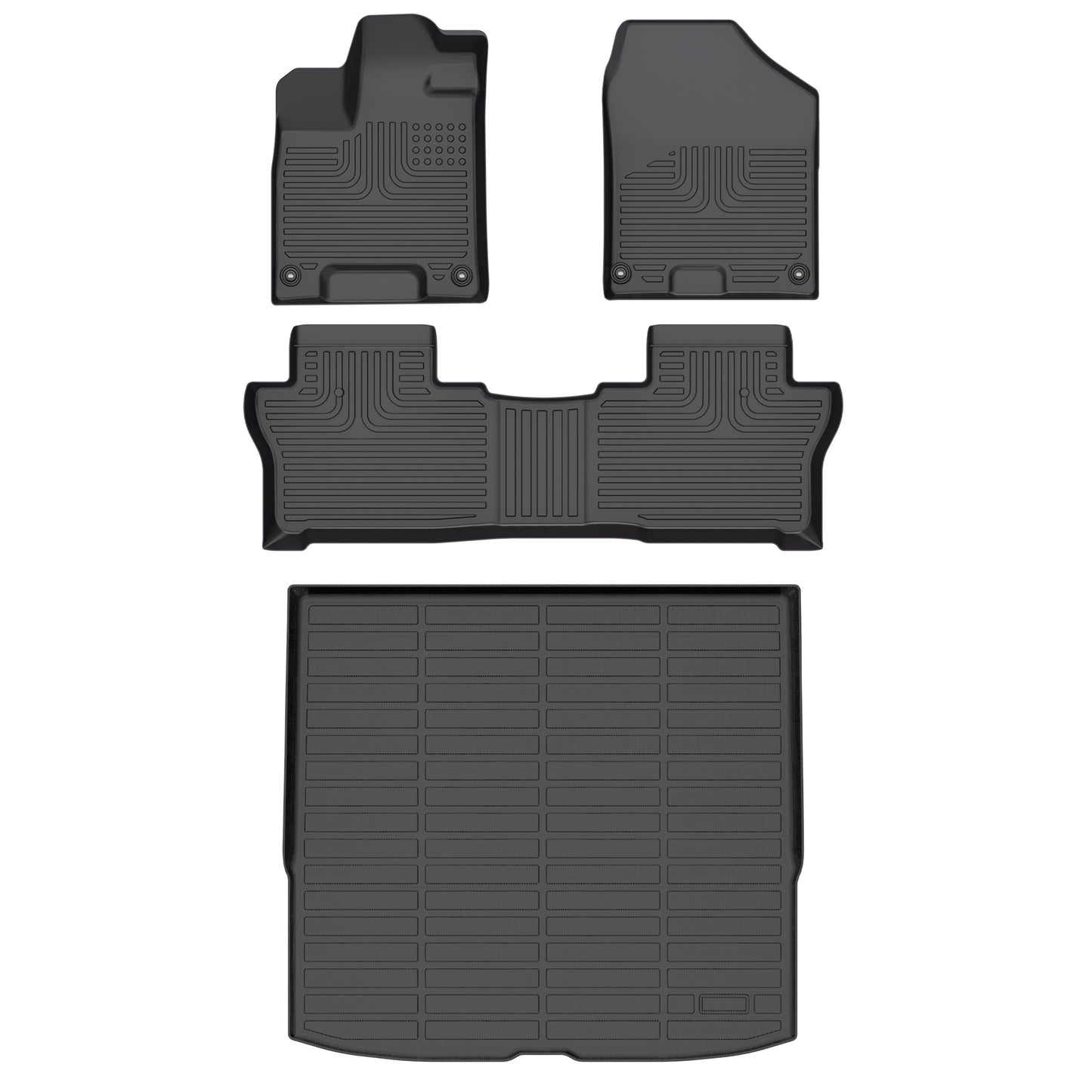 Fit for 2019-2025 Kia Passport Floor Mats Full Set Waterproof TPE Floor Liners