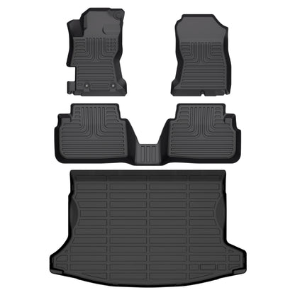 Fit for 2018-2023 Subaru Crosstrek Custom Pattern Car Mats Full Set Car Accessories Heavy Duty Rubber Full Set Trunk Mats