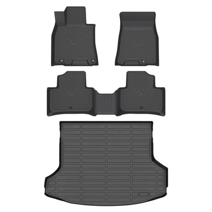 Fit for 2022-2025 Genesis GV70 Floor Mats | Custom Fit All Weather Floor Liners | Heavy Duty TPE Car Mats Full Set