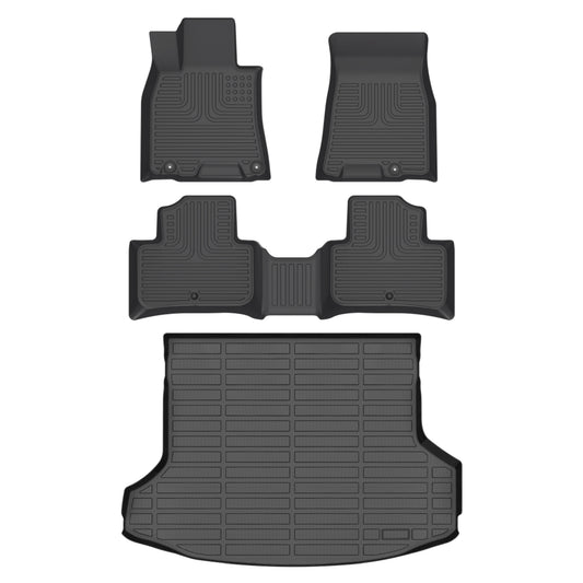 Fit for 2022-2025 Genesis GV70 Floor Mats | Custom Fit All Weather Floor Liners | Heavy Duty TPE Car Mats Full Set