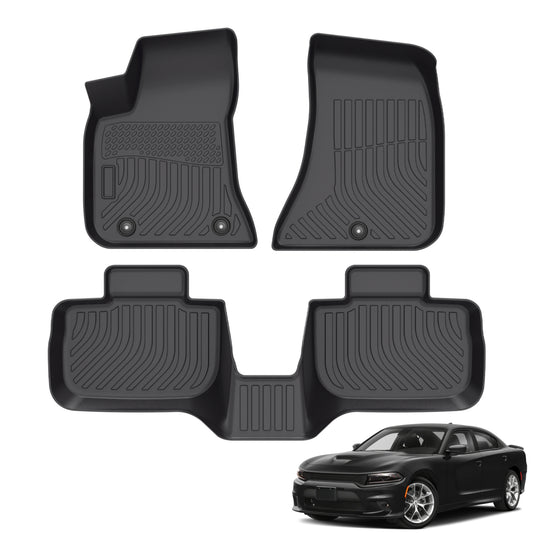 Fit for 2011-2014 Dodge Charger RWD Floor Mats | All Weather TPE Mats
