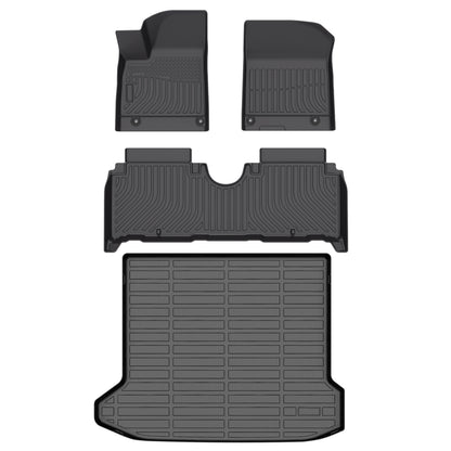 Fit for 2025 Hyundai Ioniq 5 Car Mats Full Set Waterproof Anti-Slip Front & Rear 2nd Seat & Cargo Liner Trunk Mat