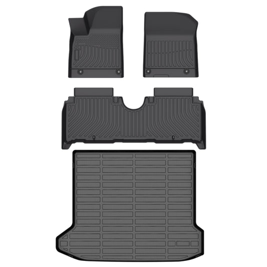 Fit for 2025 Hyundai Ioniq 5 Car Mats Full Set Waterproof Anti-Slip Front & Rear 2nd Seat & Cargo Liner Trunk Mat