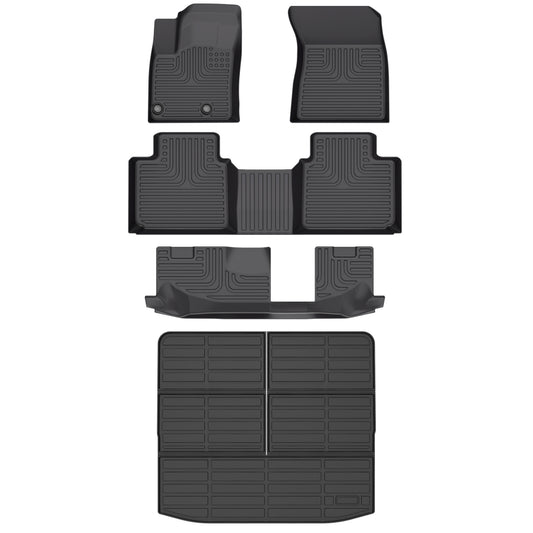 Fit for 2022-2024 Mitsubishi Outlander Three Rows Custom Pattern Floor Mats / Cargo Mat Full Set