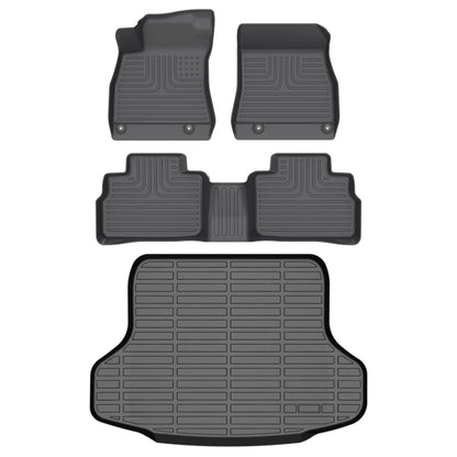 Fit for 2020-2024 Nissan Sentra Full Set Floor Mats | Custom Fit TPE All Weather Liners | Heavy Duty Car Floor Protection
