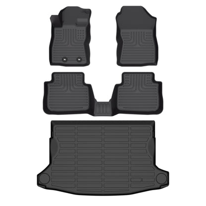 Fit for 2024-2025 Subaru Crosstrek Floor Mats Full Set ，All-Weather Pet & Child-Friendly Accessories，TPE Car Mats