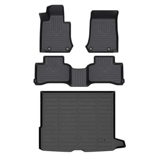 Fit for 2016-2022 Mercedes Benz GLC Full Set Floor Mats | All-Weather TPE Liners | Custom Fit Carpets