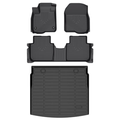 Fit for 2023-2024 Honda CR-V Hybrid Car Floor Mats Full Set All Weather Trunk Mat and Cargo Mat