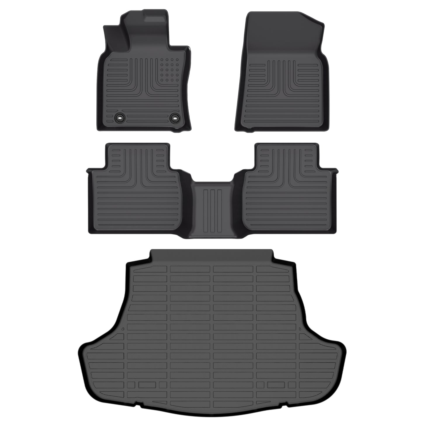 Fit for 2018-2024 Toyota Camry FWD Floor Mat Full Set All-Weather Custom Fit Car Carpet