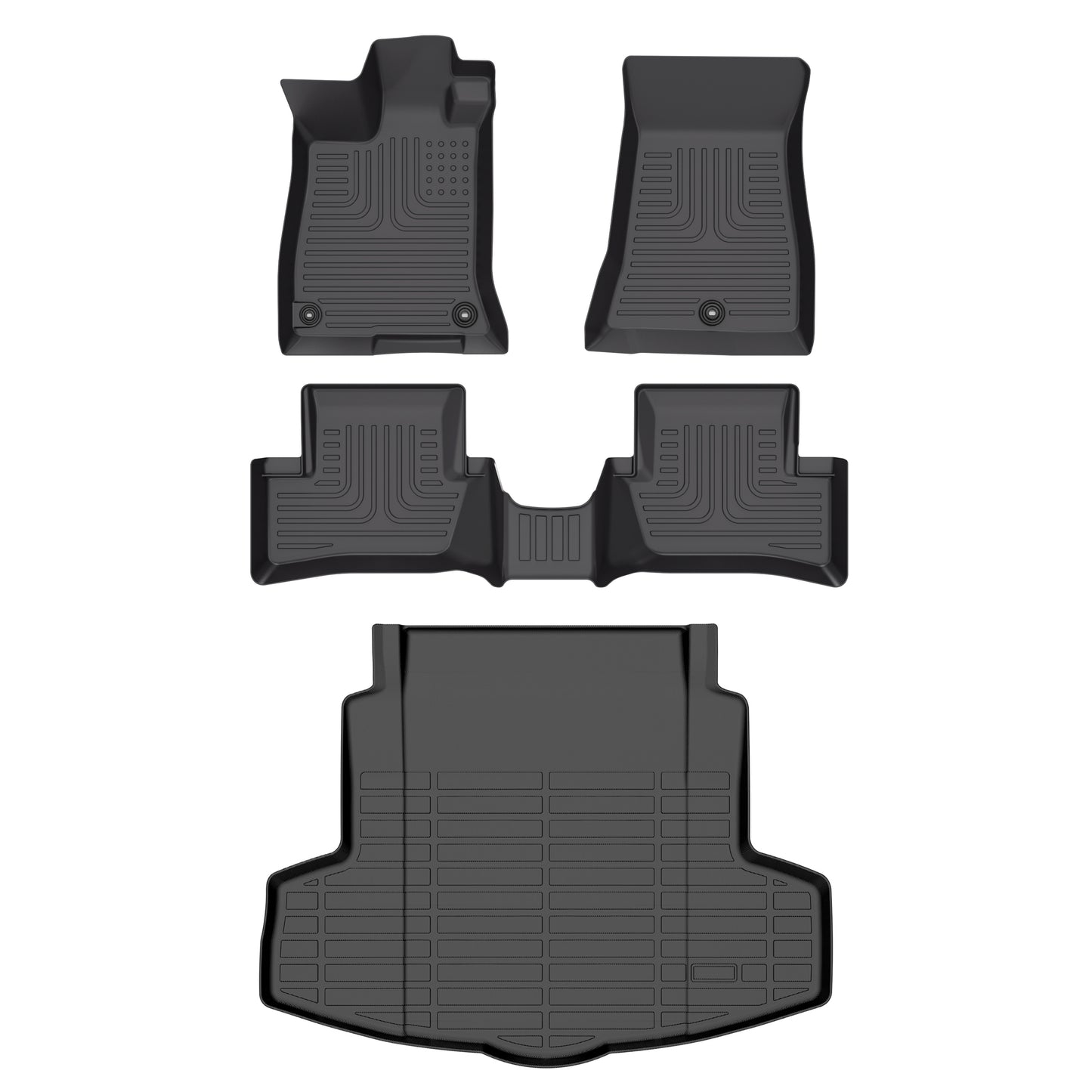 Fit for 2021-2025 Acura TLX All Weather Floor Mats Full Set Trunk Mats