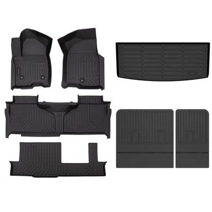Fit for 2021-2025 Chevrolet Tahoe Full Set Floor Mats All-Weather TPE Liners