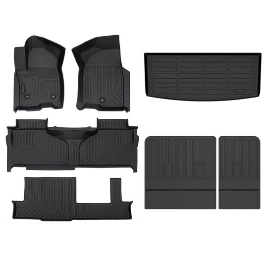 Fit for 2021-2025 Chevrolet Tahoe Full Set Floor Mats All-Weather TPE Liners