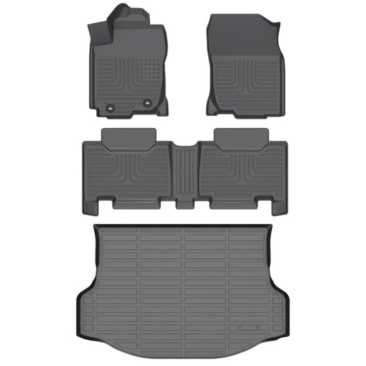 Fit for 2013-2018 Toyota RAV4 All Weather Custom Pattern Car Mats Full Set