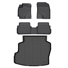 Fit for 2009-2013 Toyota Corolla Floor Mats Full Set All Weather Protection TPE Heavy Automotive Floor Liners 1st & 2nd Row Accessories, Black