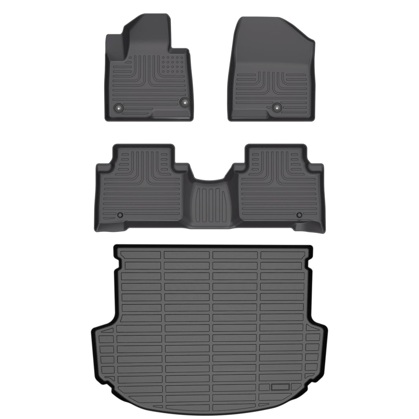 Fit for 2013-2018 Hyundai Santa FE Sport Car Mat Full Set All Weather Car Floor Mats & Cargo Liner