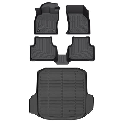 Fit for 2019-2025 Volkswagen Jetta Floor Mats Full Set All Weather Fit Floor Liners Water-Resistant Floor Protection