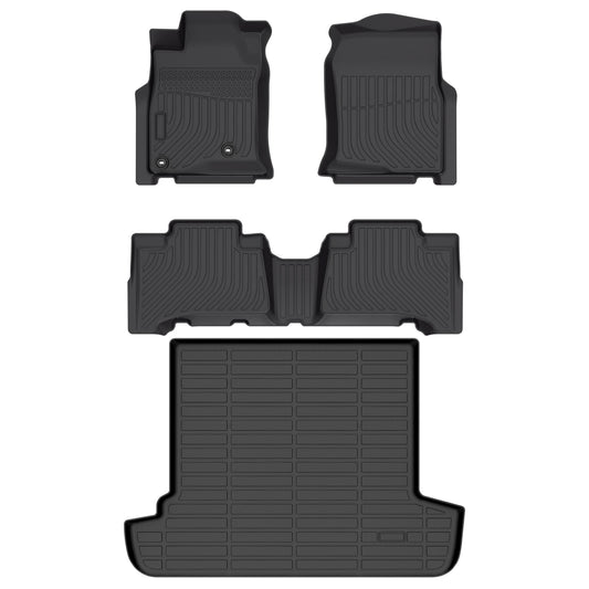 Fit for 2003-2009 Toyota 4Runner All Weather Floor Mats Full Set Protection TPE Heavy Automotive Floor Liners