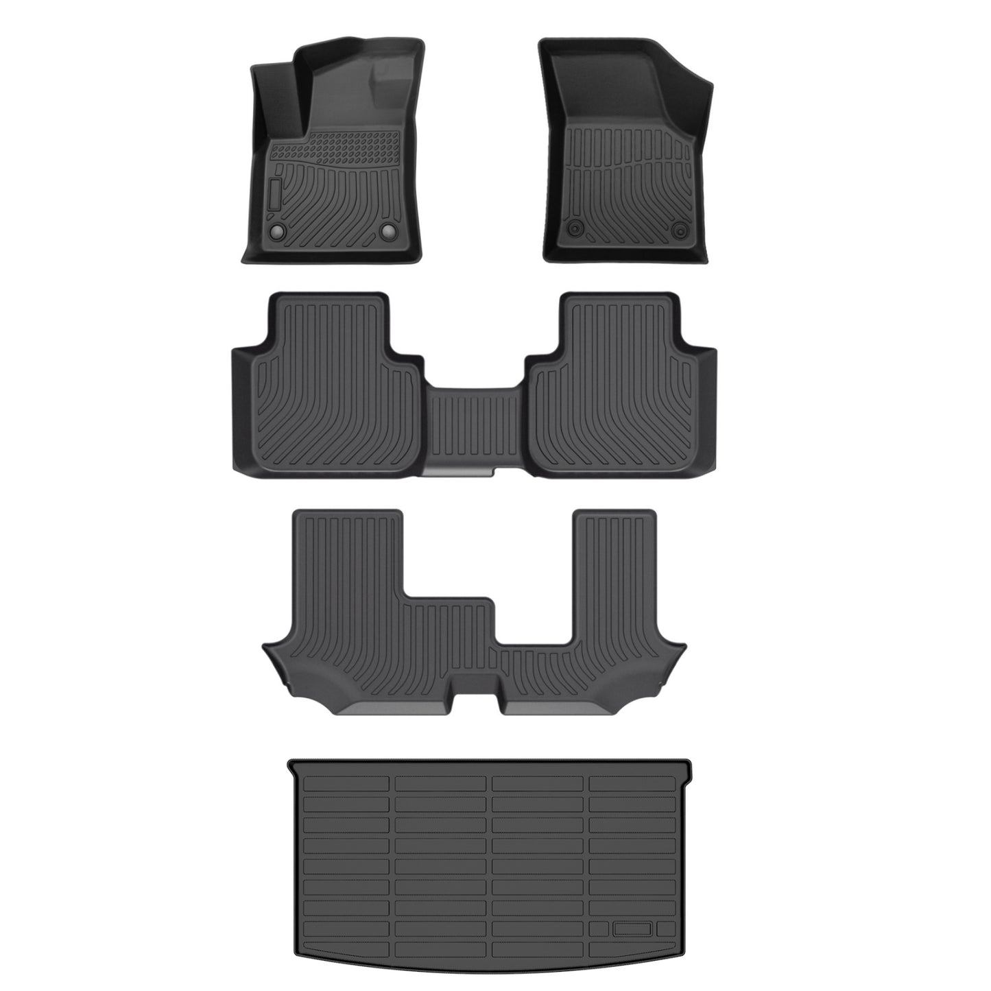 Fit for 2018-2025 Volkswagen Atlas Floor Mats | All Weather TPE Mats